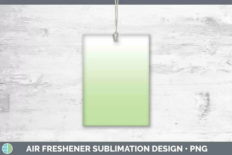 Ombre Spring Green Air Freshener Sublimation Car Freshener D