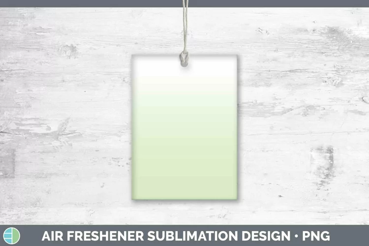 Ombre Spring Green Air Freshener Sublimation Car Freshener D