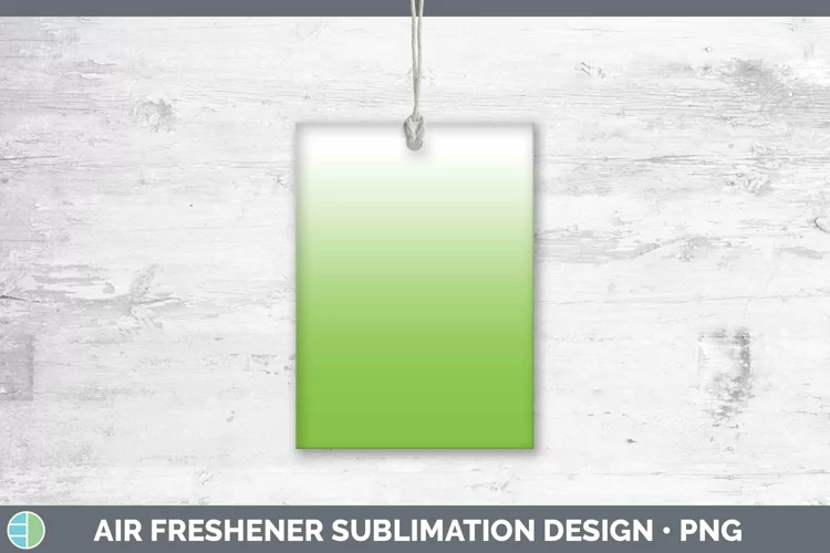 Ombre Spring Green Air Freshener Sublimation Car Freshener D