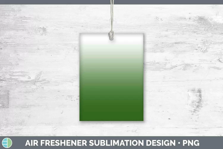 Ombre Spring Green Air Freshener Sublimation Car Freshener D