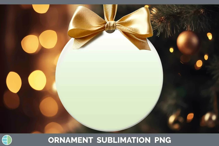 Ombre Spring Green Ornament Sublimation Bauble Designs