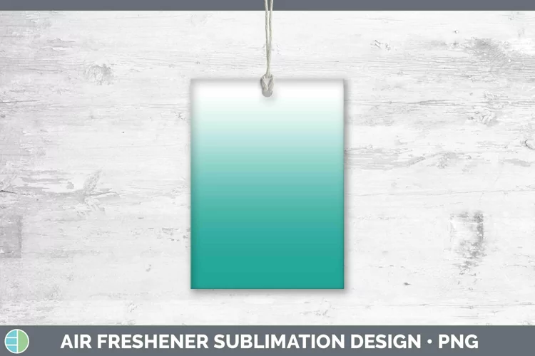 Ombre Teal Air Freshener Sublimation Car Freshener Designs