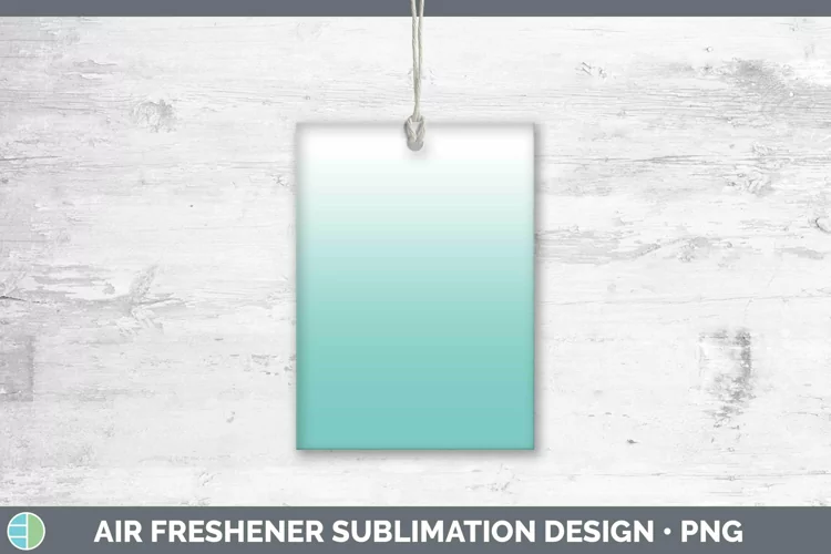 Ombre Teal Air Freshener Sublimation Car Freshener Designs