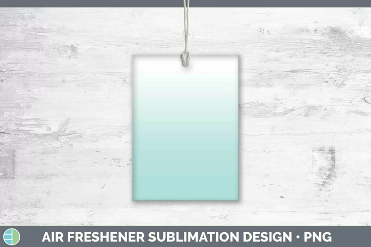 Ombre Teal Air Freshener Sublimation Car Freshener Designs