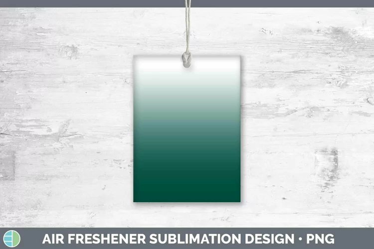 Ombre Teal Air Freshener Sublimation Car Freshener Designs