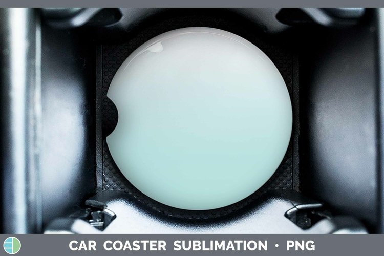 Ombre Teal Car Coaster Sublimation Coaster Designs