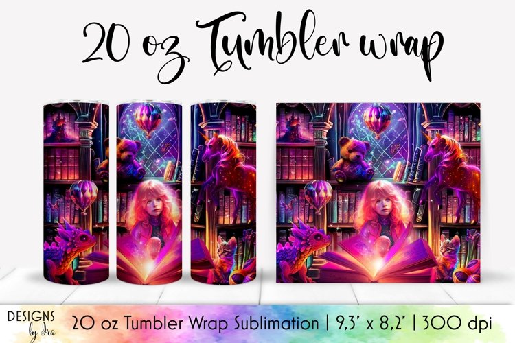 Fantasy Tumbler Wrap 20 oz | Once Upon a Dream Illustration