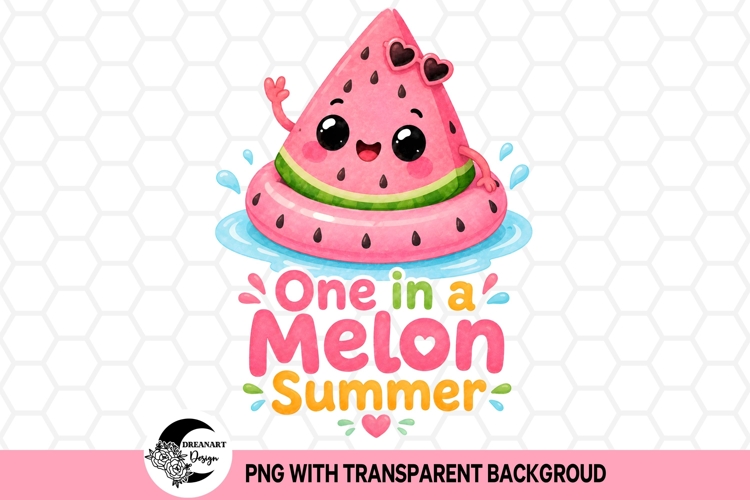 One in a Melon Summer Sublimation Design | Sublimation PNG