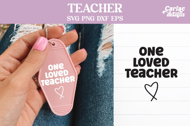 Teacher Keychain Svg Image 13