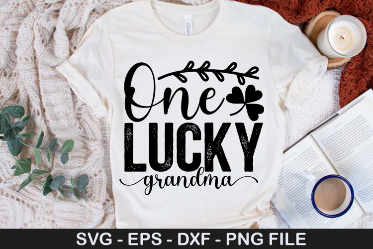 One Lucky Grandma SVG - St. Patricks Day Design