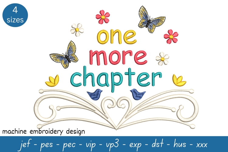 One more chapter embroidery file