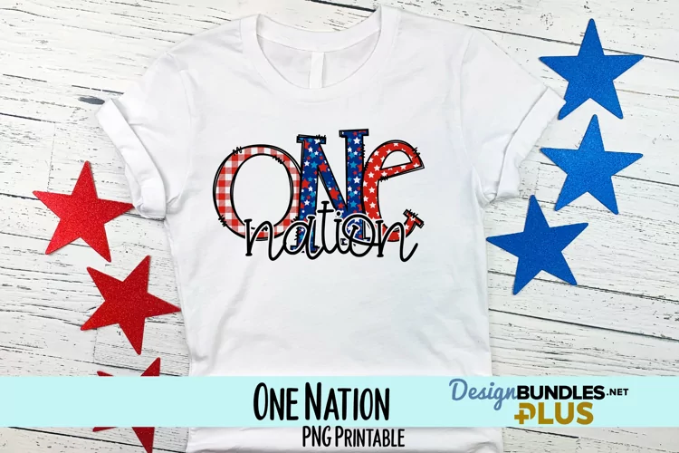 One Nation Sublimation PNG