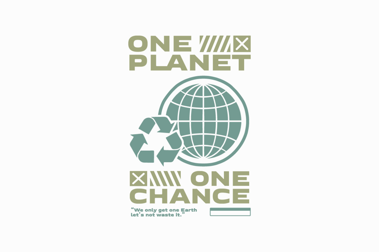 One Planet Environment T-shirt Design