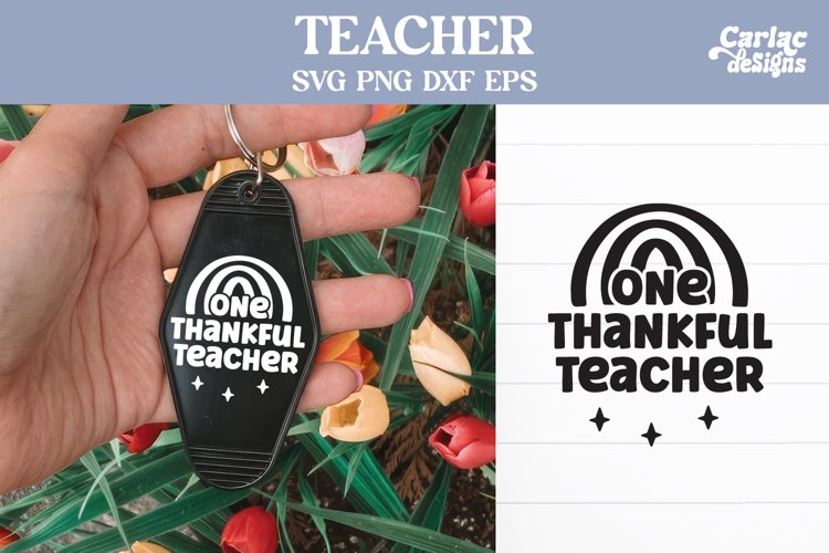 Teacher Keychain Svg Image 6