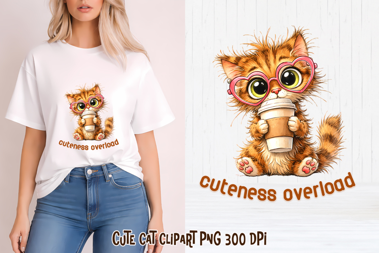 Funny cat clipart | Sarcastic quotes cute cat sublimation