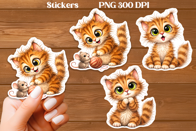 Funy cat sticker printable | Cat lover sticker PNG