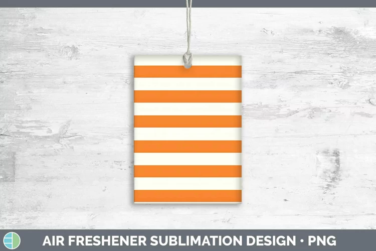 Orange Air Freshener | Sublimation Car Freshener Designs