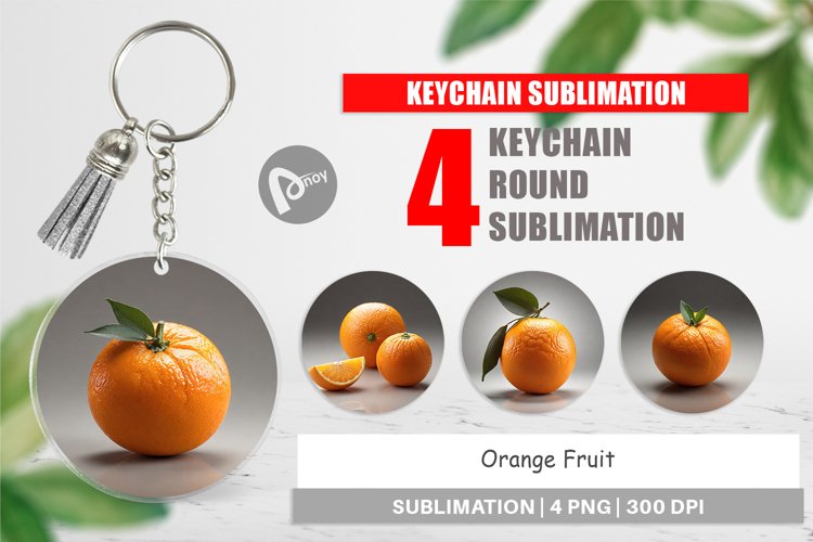 Keychain Orange Fruit