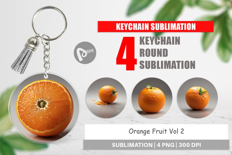 Keychain Orange Fruit