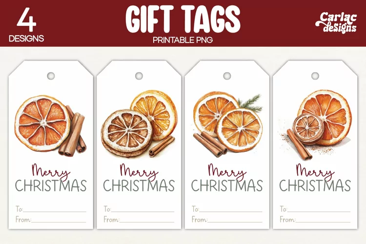 Christmas Gift Tags, Merry Christmas Printable Tags