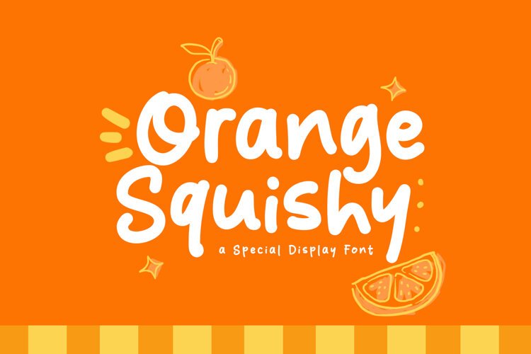 Orange Squishy - A Fun & Cozy Font example image 1