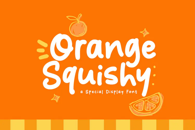 Orange Squishy - A Fun & Cozy Font