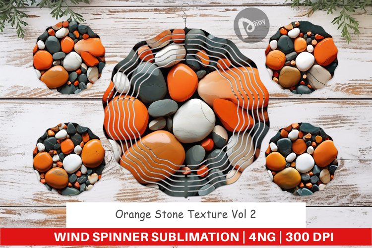 Wind Spinner Orange Stone Texture example image 1