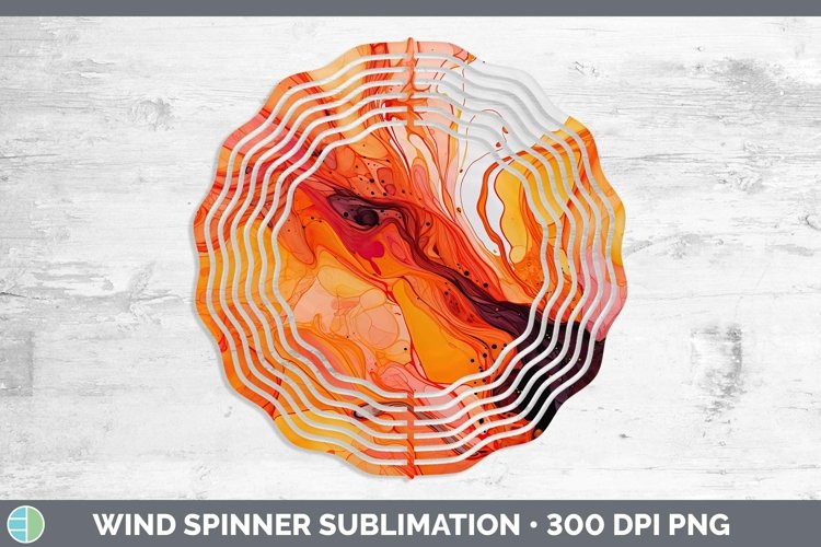 GorgeousOrange Wind Spinner design.