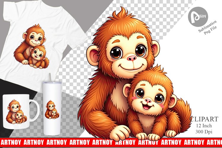 Orangutan Clipart Image 9