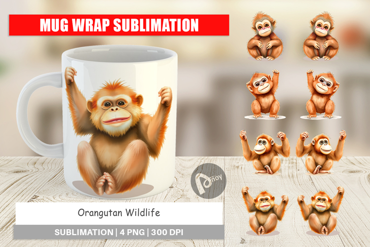 Orangutan Clipart Image 9