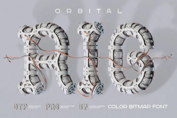 Orbital RIG - Color Bitmap Font
