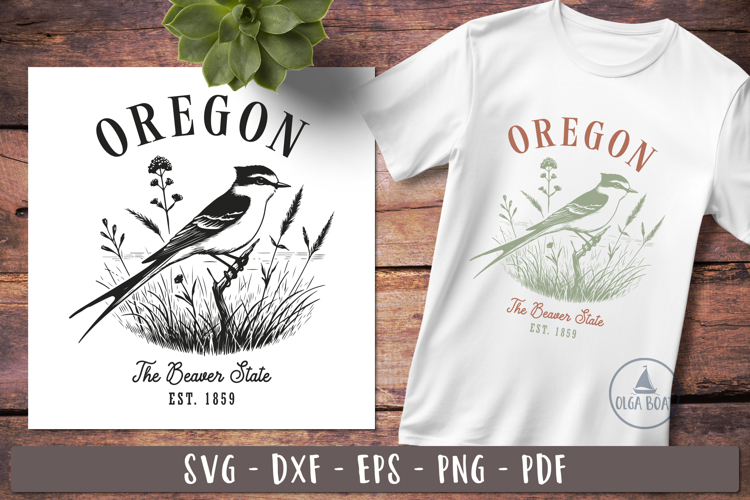 Oregon svg | Vintage United states design