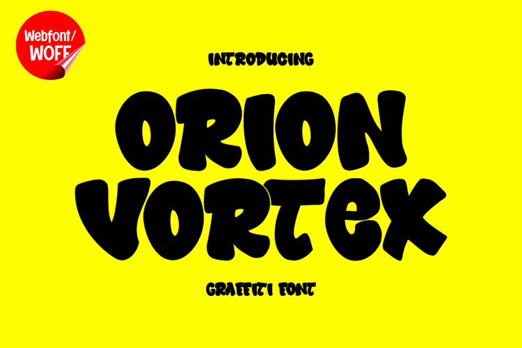 Orion Vortex | Graffiti Webfont for Bold Urban Websites