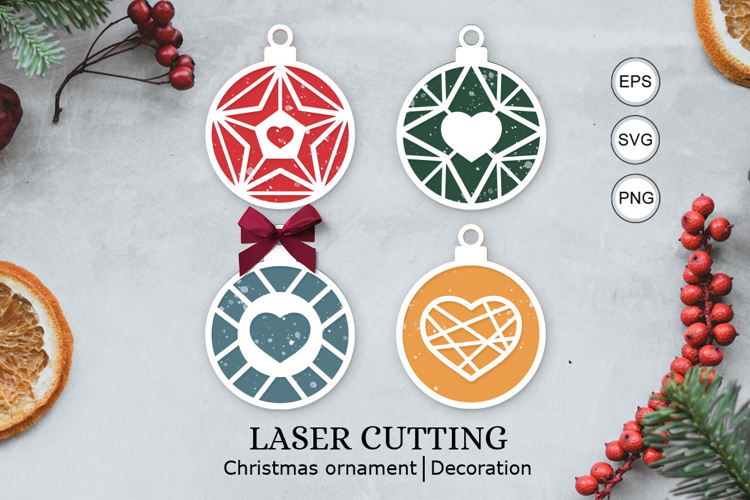 Laser Cut Christmas SVG / laser cut christmas ornaments svg