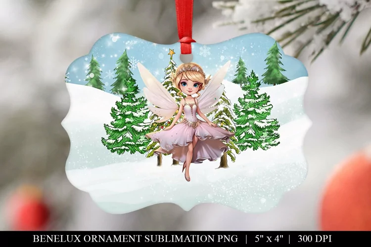 Customizable Fairy Benelux Christmas Sublimation Design