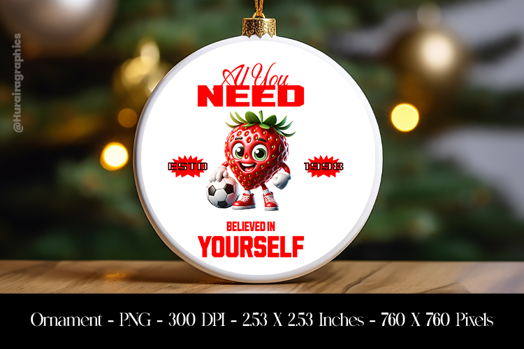 All You Need Belive In Belive Yourself Ornament Sublimation