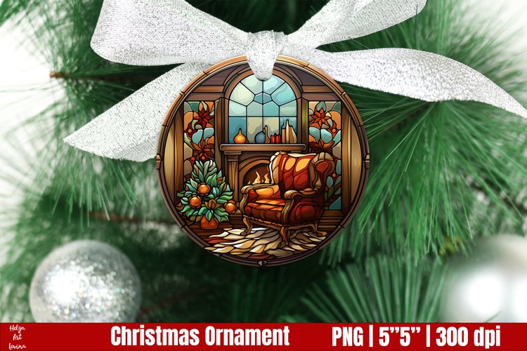 Christmas Ornament Sublimation | Stained Glass Christmas