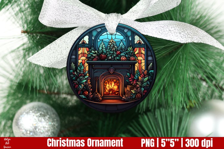 Christmas Ornament Sublimation | Stained Glass Christmas