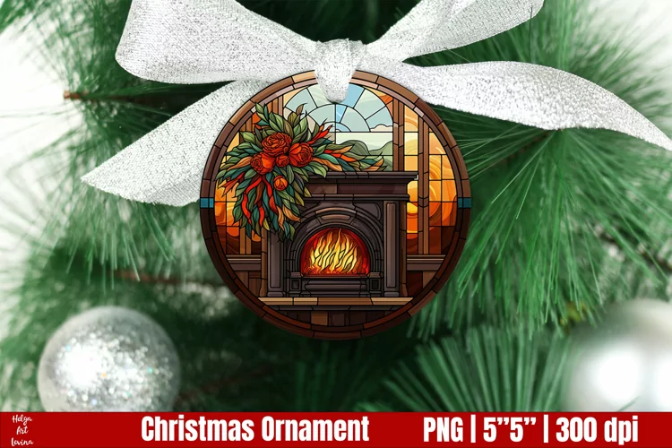 Christmas Ornament Sublimation | Stained Glass Christmas