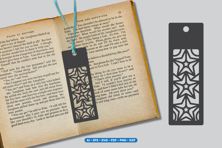 Ornamental Laser Cut Bookmark SVG