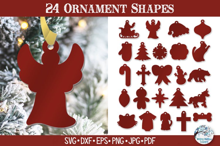 Christmas Ornament SVG Bundle | Festive Christmas Tree Decor example image 1