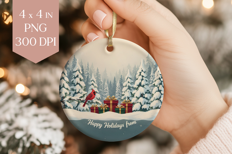 Personalized Christmas Ornament PNG