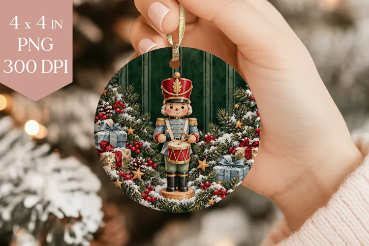 Toy Soldier Christmas Ornament PNG