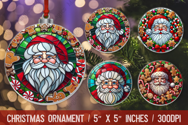 Christmas Ornaments Sublimation, Ornaments PNG Design