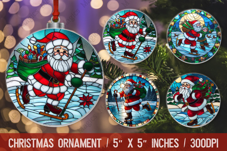 Christmas Ornaments Sublimation, Ornaments PNG Design
