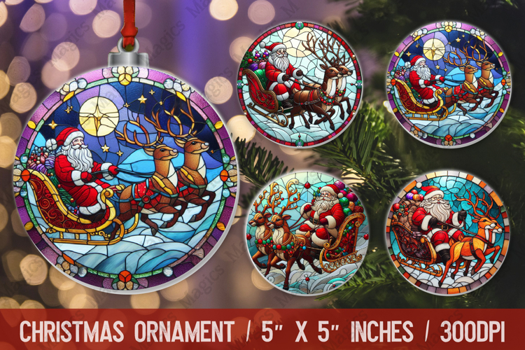 Christmas Ornaments Sublimation, Ornaments PNG Design