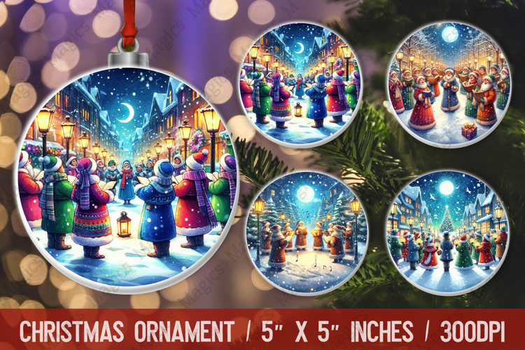 Christmas ornaments sublimation design