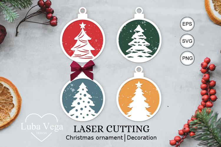 Laser Cut Christmas SVG / laser cut christmas ornaments svg