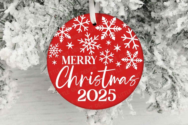 Round Christmas Ornament Svg Image 20