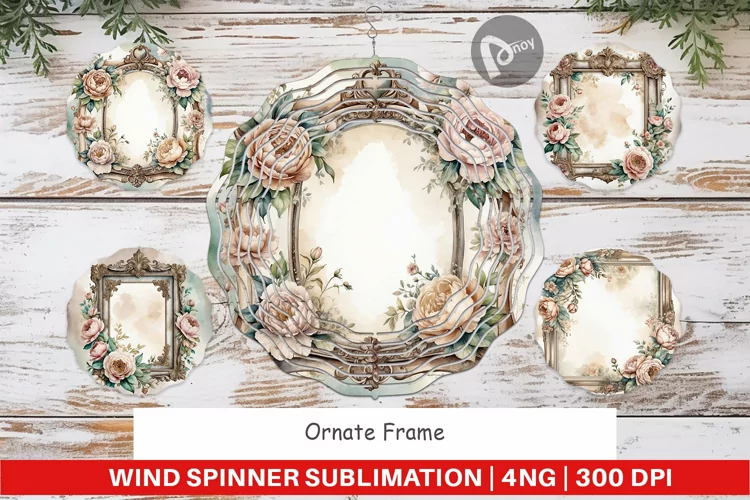 Wind Spinner Ornate Frame
